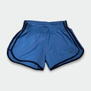 Adidas Women’s Blue Running Shorts with Black Trim – Size S